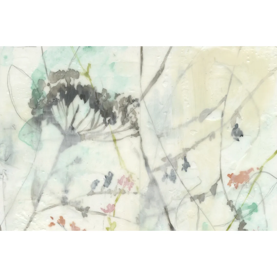 Lacy Overlay I by Jennifer Goldberger - Wrapped Canvas Painting