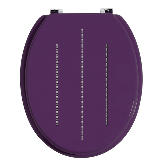 Diamante Elongated Toilet Seat