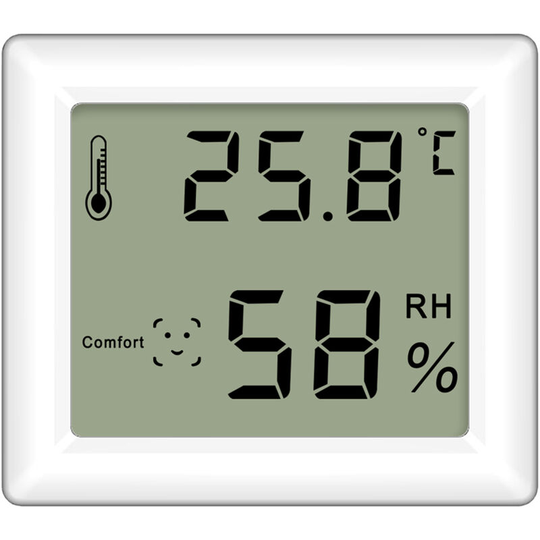 Indoor Hygrometer Thermometer Large Screen Display Desk Wall Magnetic Electronic Temperature Humidity Meters with Bracket for Home Greenhouse Cellar