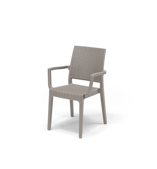 Dzeneta Stacking Patio Dining Armchair