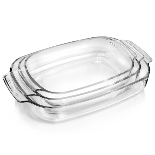 Alaiia 3 Piece Glass Baking Dish Set