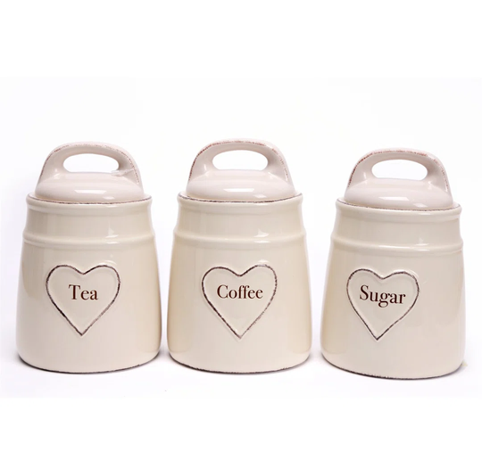 Calixta 3 Piece Coffee, Tea, & Sugar Set