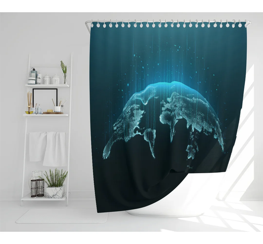 Dimmitri Polyester Shower Curtain Set