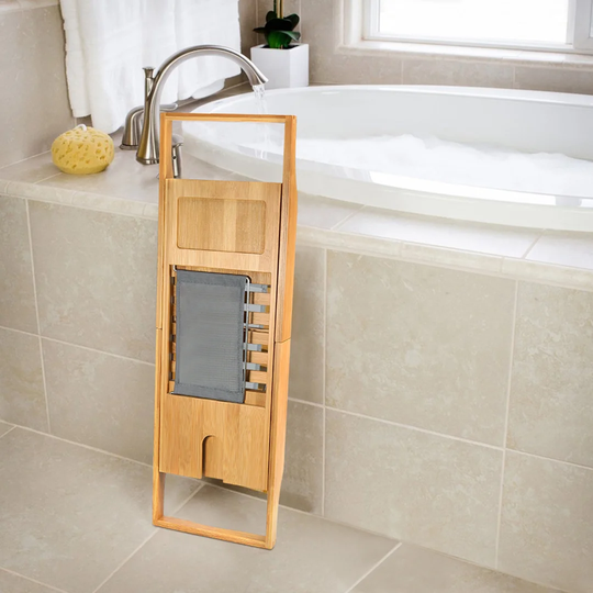 Bathtub Shelf,Bamboo Bathtub Caddy Non-Slip Bath Tub Tray With Extending Sides And Soap Holder