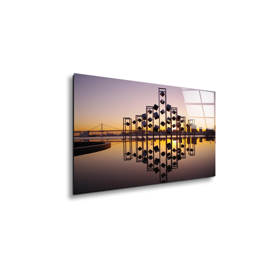 Installation - Unframed Photograph on Glass