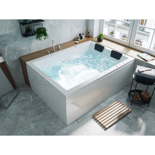 Andalusia Premium 180cm x 130cm Shower Bath Whirlpool Bathtub
