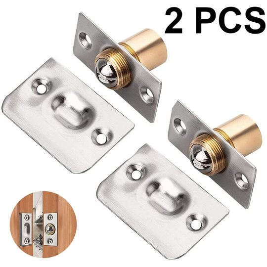 2pcs Cabinet Door Ball Latch, Stainless Steel Adjustable Roller Latch for Balcony Door Hardware Ball Locks Roller Lock Furniture Ball Lock