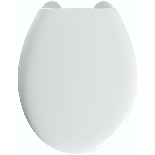 Universal thermoplast toilet seat - White - Clarity