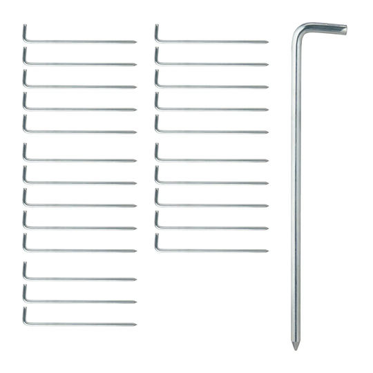 Tent pegs L-profile 24pcs set