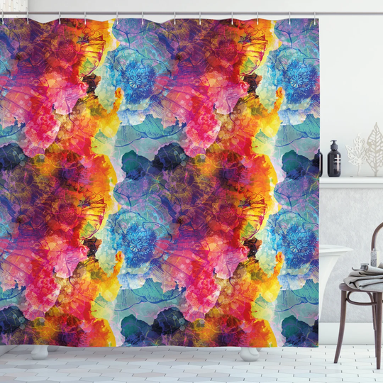 Bhavith 13 Piece Polyester Shower Curtain Set