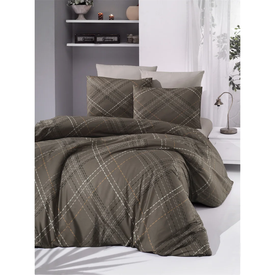 Tyrion Cotton 145 TC Modern & Contemporary 3 Piece Duvet Cover Set