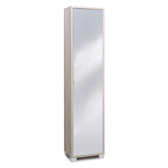 Pont 43Cm W x 190Cm H x 29Cm D Mirrored Free-Standing Tall Bathroom Cabinet
