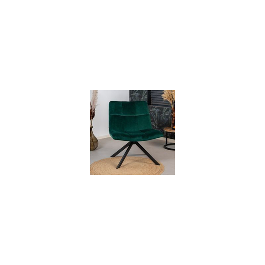 Armchair Eevi Green Velvet - Green