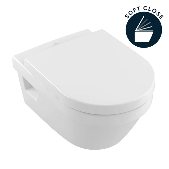 Schulte Wall Hung Toilet and Mounting Frame with Button Flush