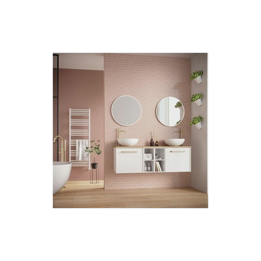 Infinity Round led Illuminated Mirror - 600mm ø - IF_MIRROR60 - Clear - Crosswater