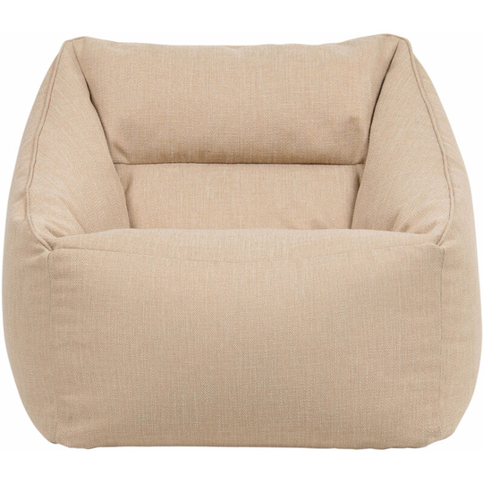 Oslo Herringbone Armchair Bean Bag - Natural