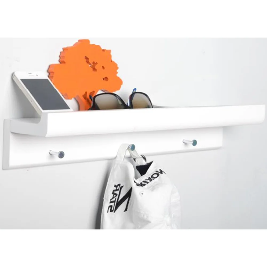 Wall Mounted Coat Rack with Shelf