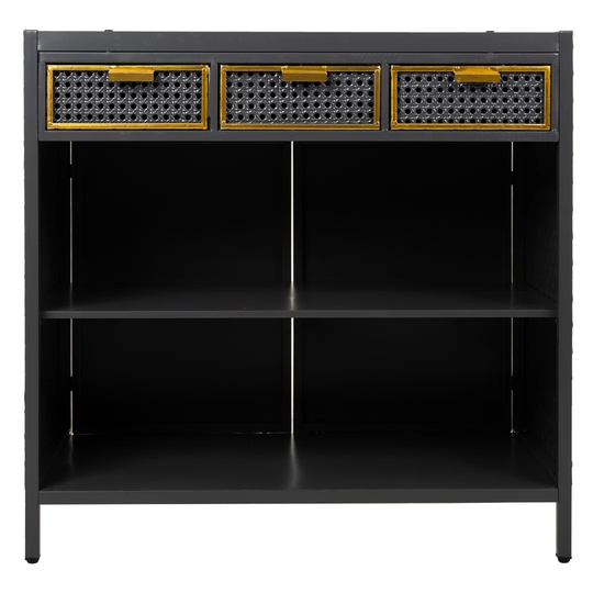 Arian 80 Cm Wide 3 Drawer Solid Wood Sideboard