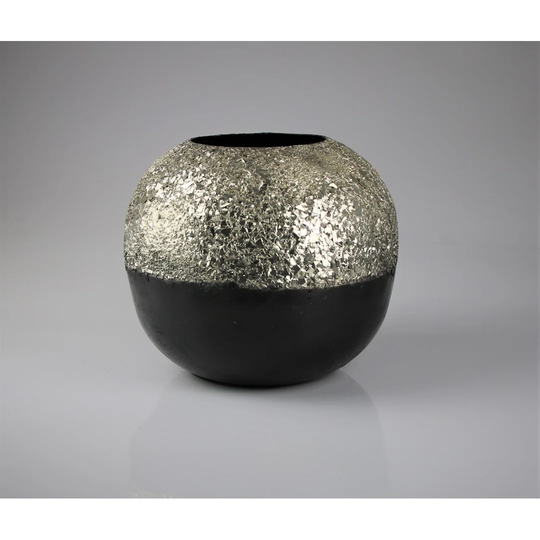 Sudley Black/Gold Metal Table Vase