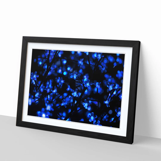 'Blue Abstract 28' Framed Graphic Art