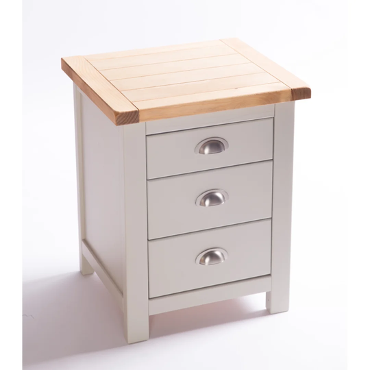 Beyonce 3 Drawer Bedside Table