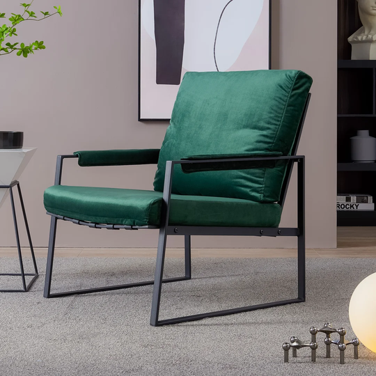 Turin 70Cm Wide Velvet Armchair