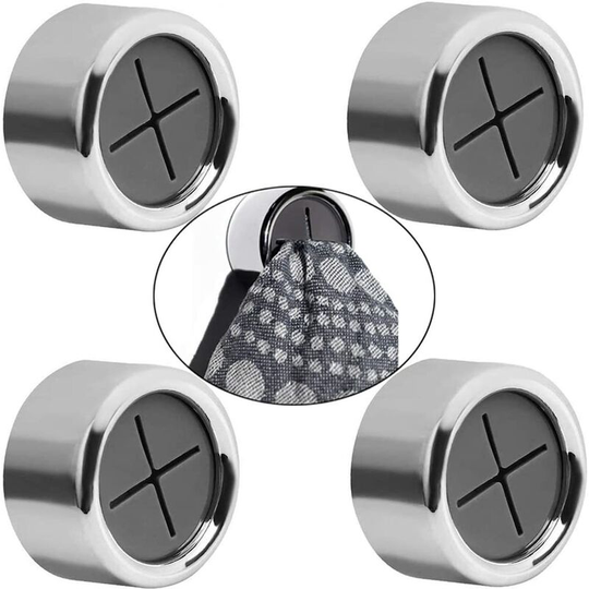 Set of 5 towel rack towel clamps self-adhesive tea towels without drilling stripper clipper stickers for bathroom, kitchen and house (5 pieces)