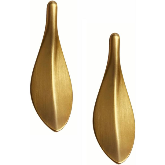 Cabinet Handle 2 Units Zinc Alloy, Kitchen Cabinet Handle, Gold Leaf Handle, Golden Cabinet Knob, Kitchen Cabinet Drawer Home Decorating,Hole Center