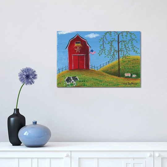 Peaceful Pastures by Cheryl Bartley - Painting on Canvas
