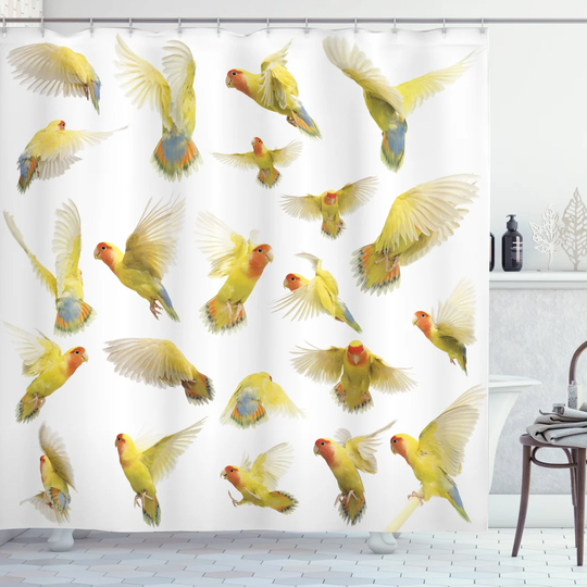 Bonnes 13 Piece Polyester Shower Curtain Set