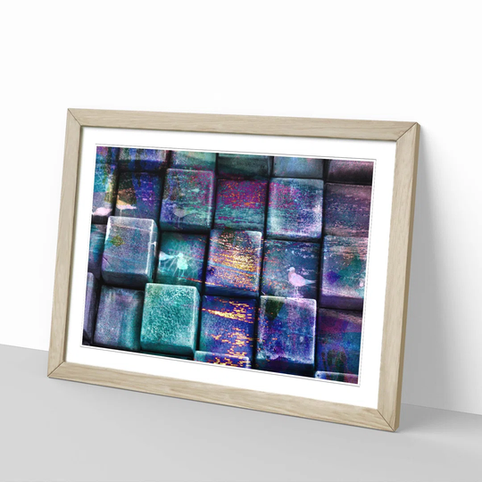 Blue Abstract 32 Framed Graphic Art