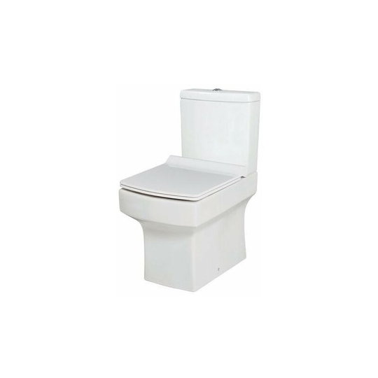 Orbit - Vola Close Coupled Toilet with Push Button Cistern - Slimline Seat