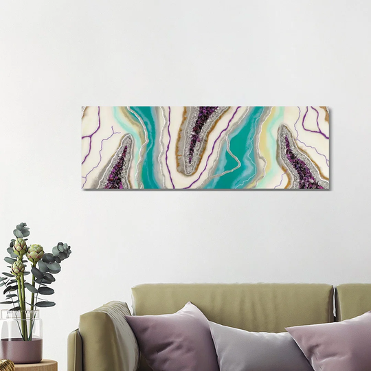Agua Noche by Goga Studio - Panoramic Painting on Canvas