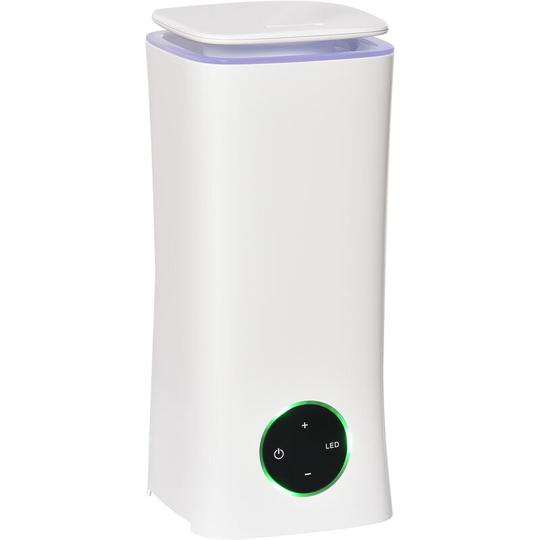 HOMCOM 2L Cool Mist Humidifier Quiet Air Humidifier w/ 3 Adjustable Mist Mode - White