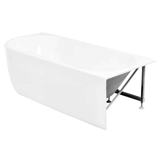 Clontz Acrylic 1800 mm x 800 mm Straight Back to Wall Bathtub
