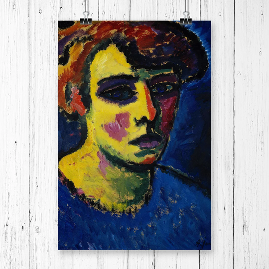 'Head of a Woman' by Alexi Von Jawlensky Printing Print