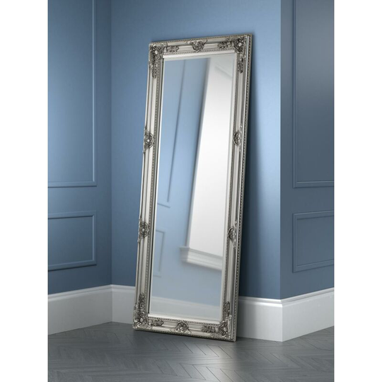 Antique Finish Pewter Lean-To Dress Mirror - Adella