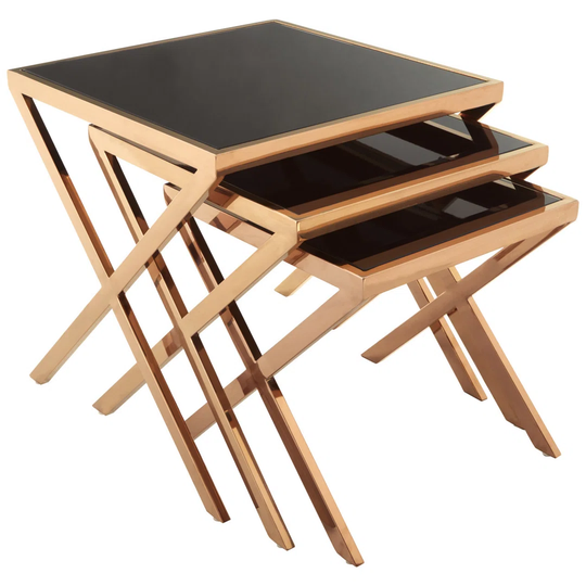 Leyla Cross Legs End Table
