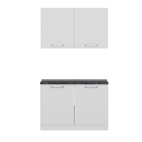 Andeana 154Cm H x 120Cm W x 37Cm D Kitchen Cabinet