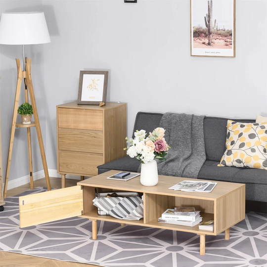 Jahanzaib 4 Legs Coffee Table with Storage