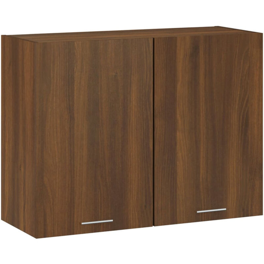 Hanging Cabinet Brown Oak 80x31x60 cm Engineered Wood