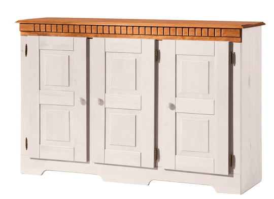 Yassine 121 Cm Wide Pine Solid Wood Sideboard