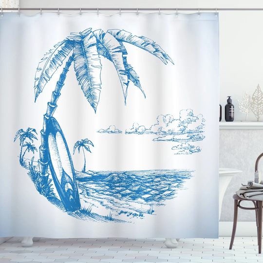 Biest 13 Piece Polyester Shower Curtain Set