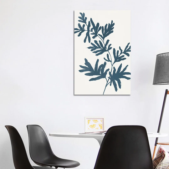 Blue Twig II by Isabelle Z - Painting Print on Canvas
