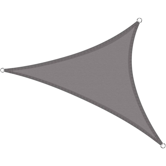2x2x2 Waterproof Shade Sail, 2m Triangle Garden Sail, 98% uv Blocking 420D pes 2x2 Triangle Shade Sail for Outdoor Patio Awning with Free Rope, Gray