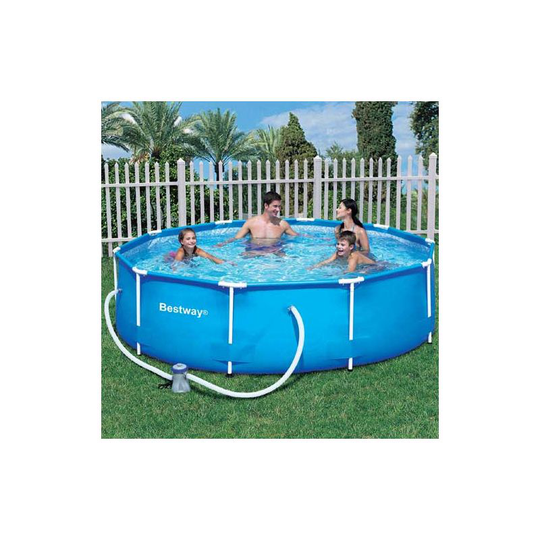 Bestway 10 ft Steel Pro Frame Pool with 330 Gal Pump 56408
