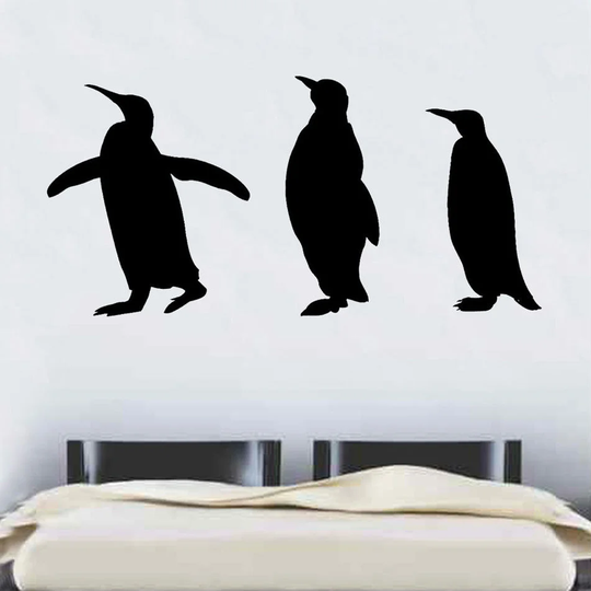 Penguins Trio Wall Sticker