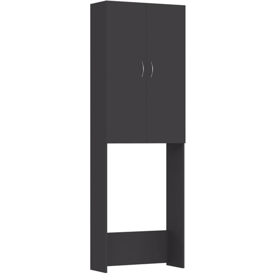 Washing Machine Cabinet Grey 64x25.5x190 cm vidaXL - grey