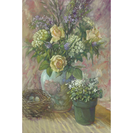 Friendship & Rose by Dot Bunn - Wrapped Canvas Painting