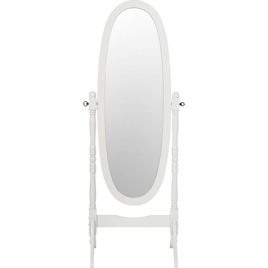 Contessa White Cheval Mirror - Seconique